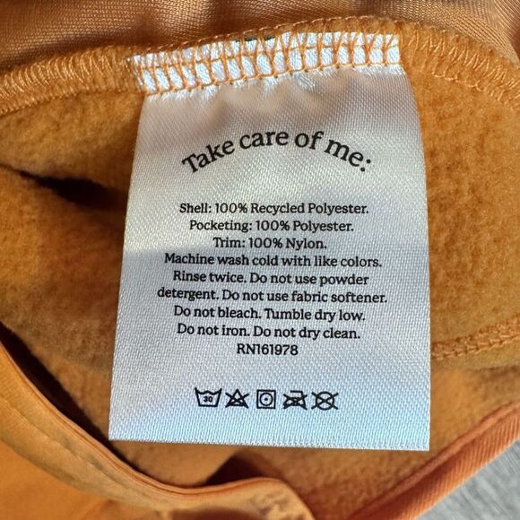 Halfdays Pieper Fleece Jacket Sunset Orange Size M NWT $189 - Picture 9 of 9